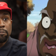 (L-R): Kanye West speaks during his meeting with US President Donald Trump in Washington, DC, on October 11, 2018. ; Uncle Ruckus in The Boondocks